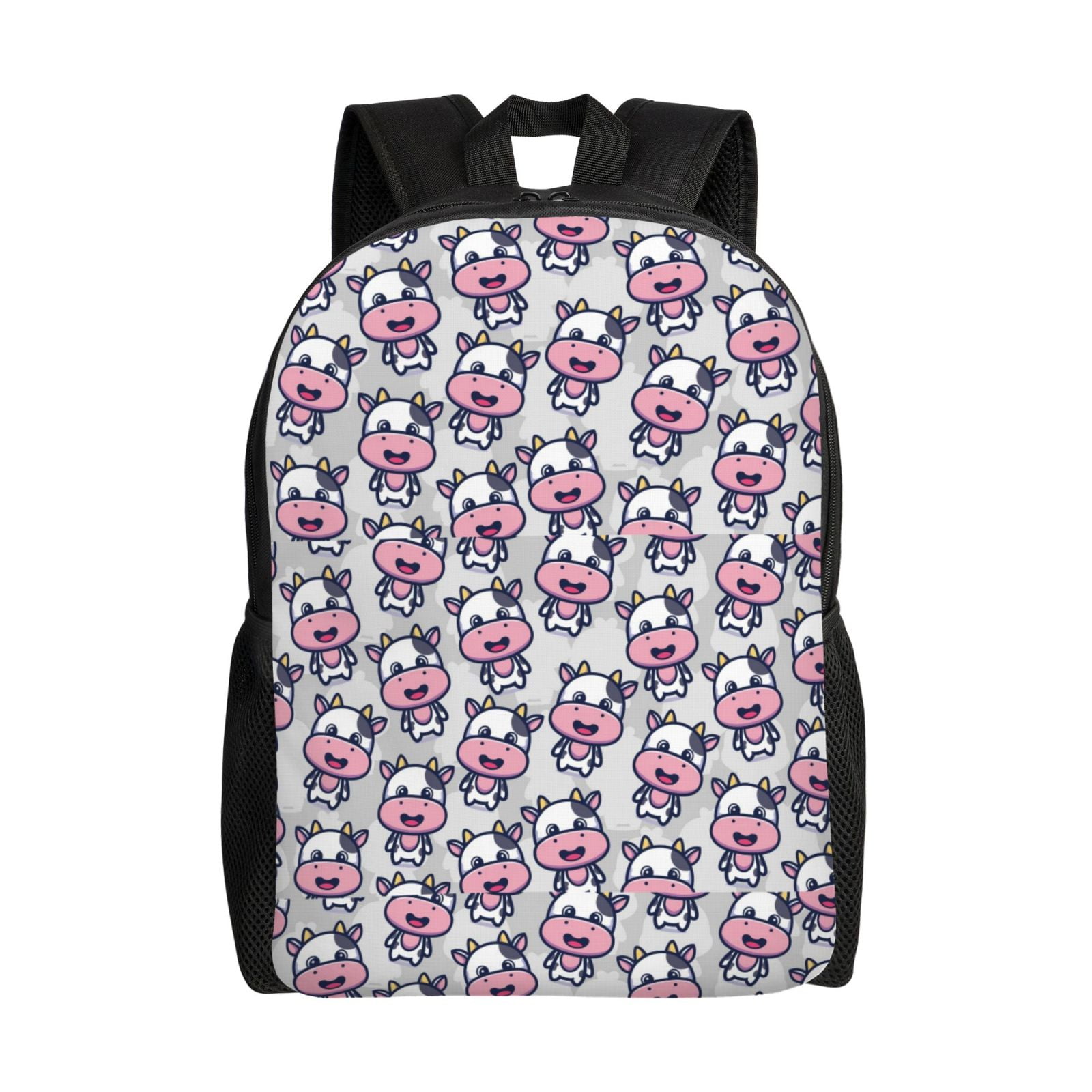 Horeoi Baby Cow Print Waterproof 600D Oxford Laptop Backpack for School Travel Work - Lightweight Durable Bag with Adjustable Straps