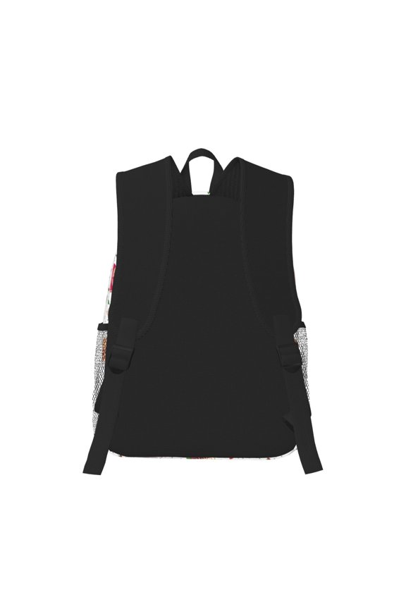 Birthday Cake Print Casual Backpack for School Work Travel Hiking with Laptop Compartment and Side Pockets Lightweight Design