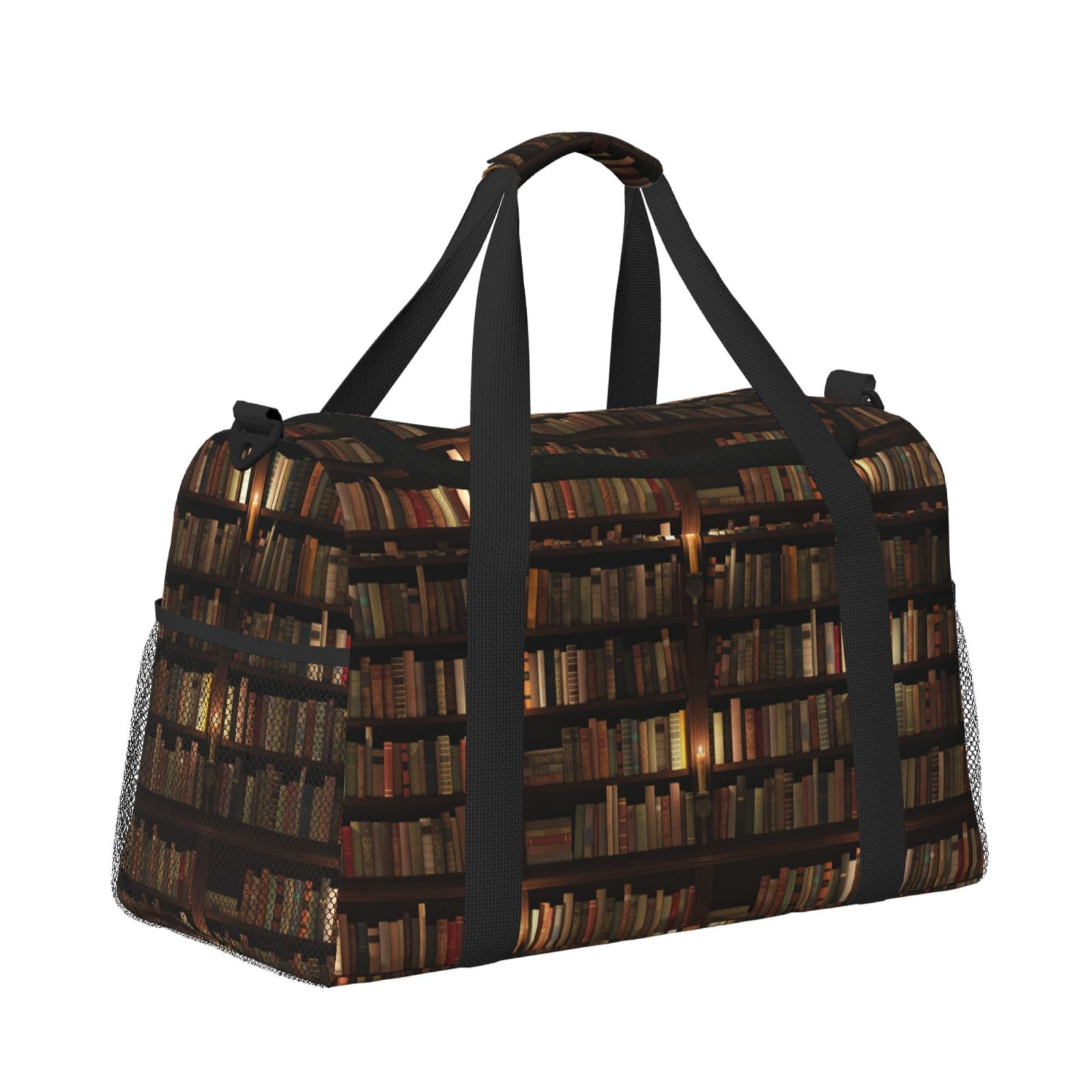Horeoi Bookshelves for Travel Duffle Bag with Adjustable Strap - Large Capacity Hand Carry for Gym Sports Outdoor
