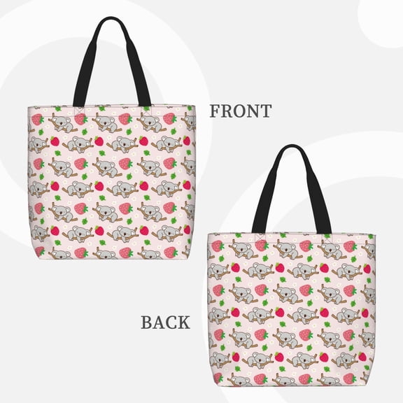 Horeoi Cartoon Koala Bear for Reinforced Shoulder Tote Bag Scratch-Proof Design Spacious Organizer Crossbody Carry Daily Commute Must-Have