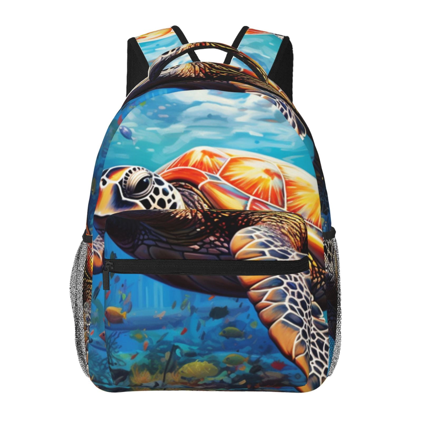 Horeoi Colorful Underwater Sea Turtle Print Eco-Friendly Lightweight ...