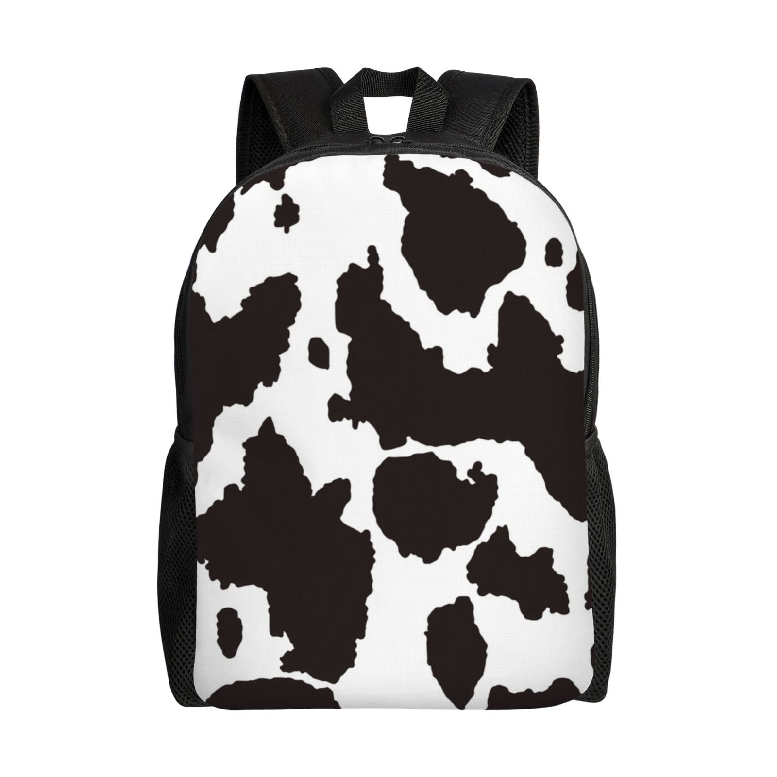 Horeoi Cow Skin 2 Print Waterproof 600D Oxford Laptop Backpack for School Travel Work - Lightweight Durable Bag with Adjustable Straps