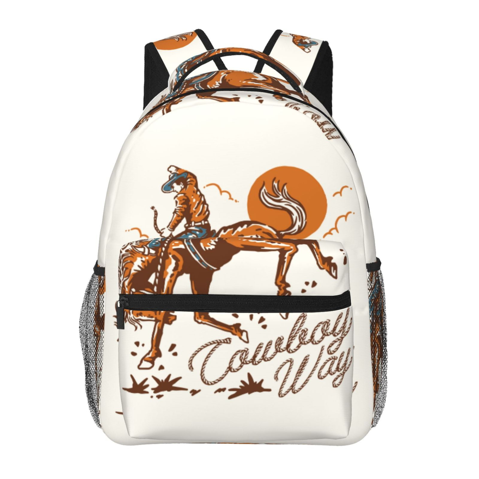 Horeoi Cowboy Riding Horse Print Eco-Friendly Lightweight Student ...