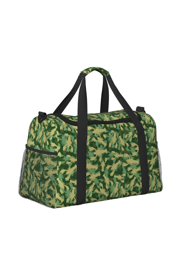 Crayfish Army for Travel Duffle Bag with Adjustable Strap - Large Capacity Hand Carry for Gym Sports Outdoor
