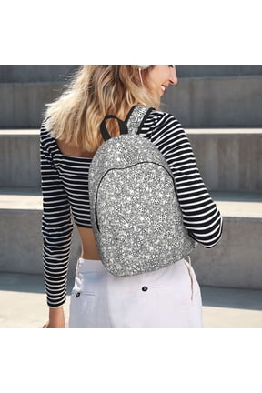 Dice Cubes for Canvas Backpack for School Outdoor Travel Use Men Women Teenagers Large Capacity with Adjustable Shoulder Straps