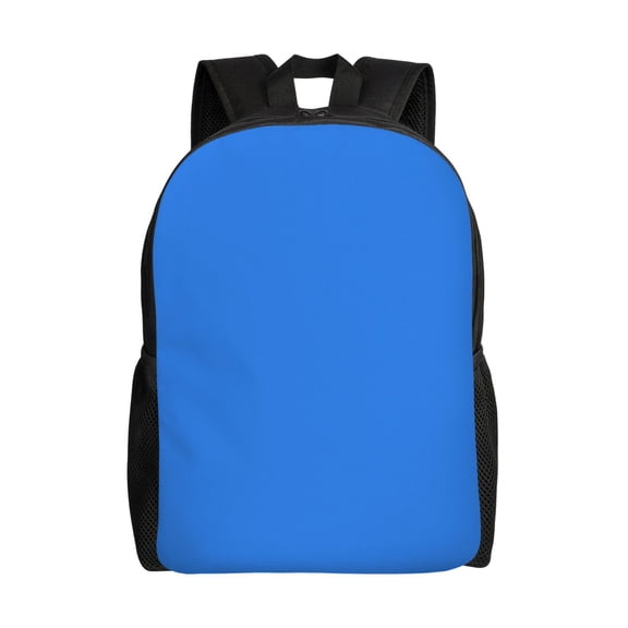 Horeoi Dodgerblue Print Waterproof 600D Oxford Laptop Backpack for School Travel Work - Lightweight Durable Bag with Adjustable Straps