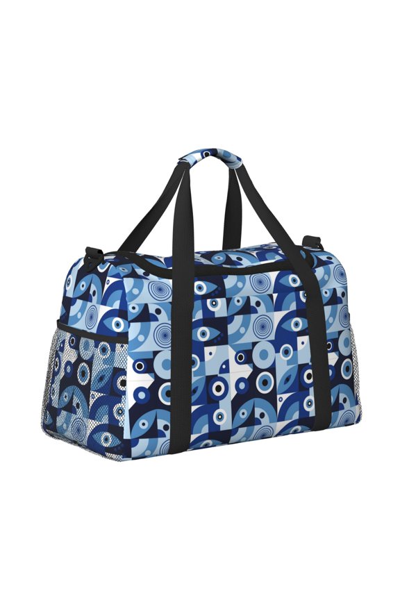 Evil Eye for Travel Duffle Bag with Adjustable Strap - Large Capacity Hand Carry for Gym Sports Outdoor
