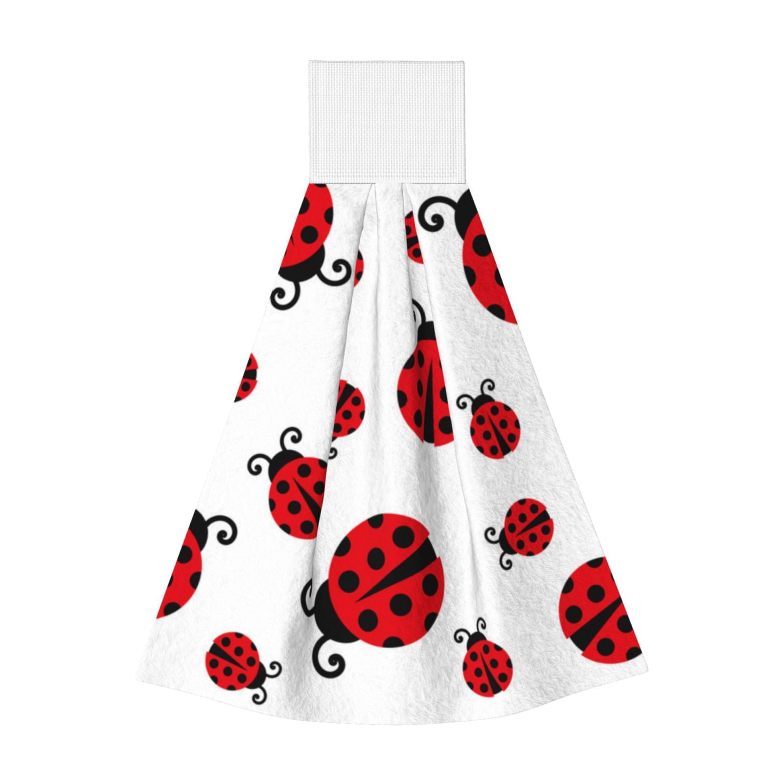 Horeoi Fly Flying Ladybug Print Coral Fleece Microfiber Hanging Hand ...