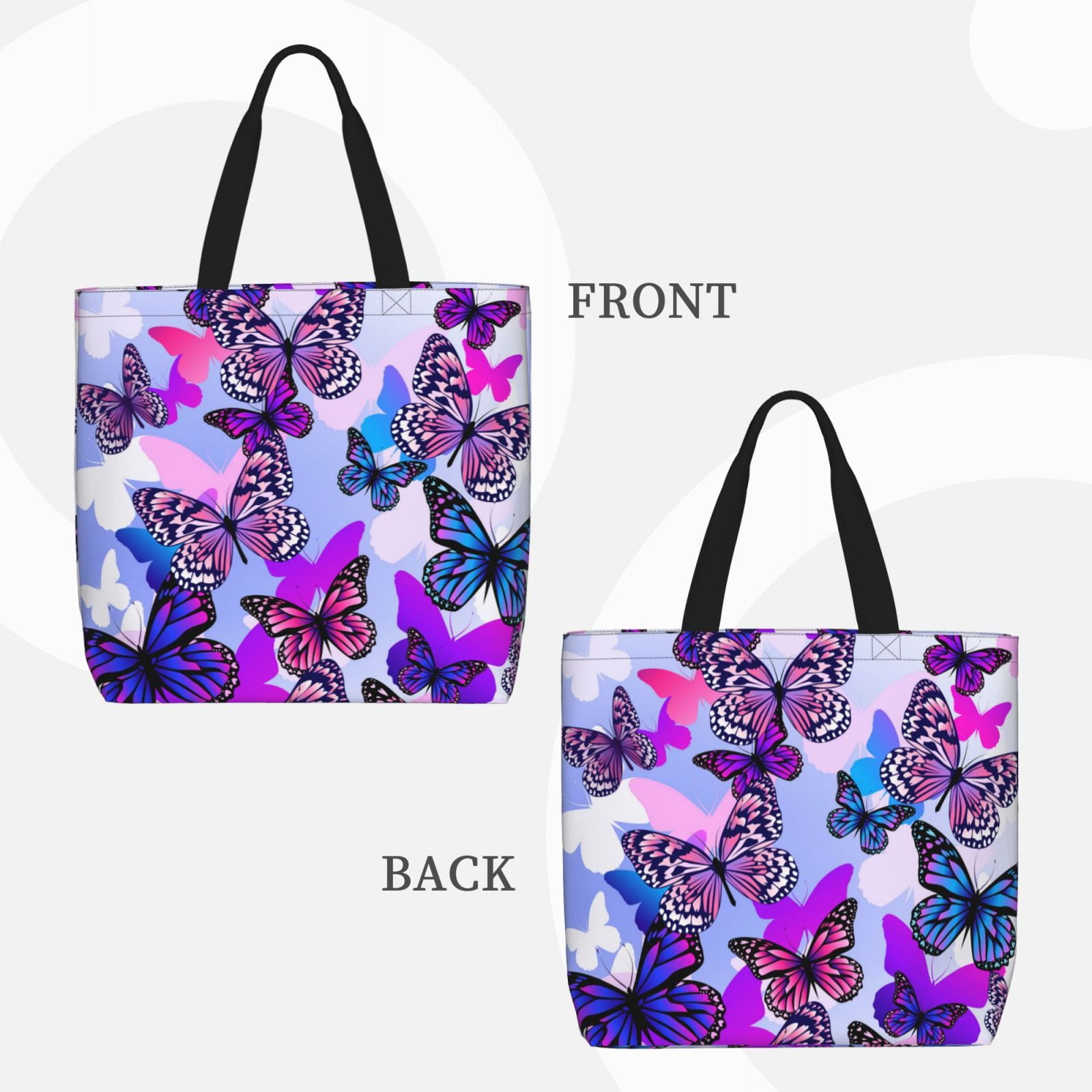 Think Bee purple butterflies shoulder bag main image 1