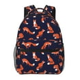 thumbnail image 1 of Horeoi Foxes In Different Poses Print Eco-Friendly Lightweight Student Backpack for School Travel - Ergonomic Padded Laptop Compartment & Multi-Pocket Design, 1 of 5