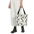 thumbnail image 1 of Horeoi French Bulldog3 Print Shoulder Bag for Women Large Capacity Zipper Tote for Shopping Beach Travel Gym with Inner Pocket, 1 of 7