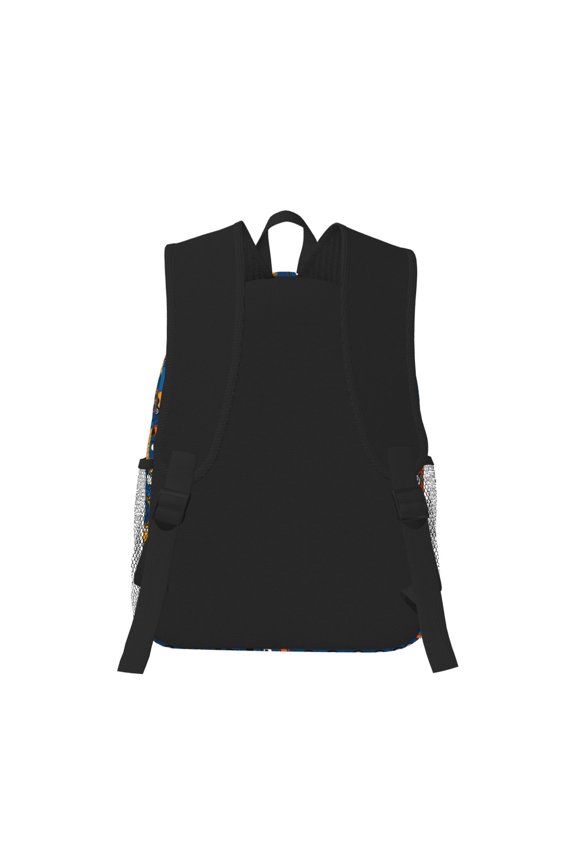 Funny Steam Train Print Casual Backpack for School Work Travel Hiking with Laptop Compartment and Side Pockets Lightweight Design