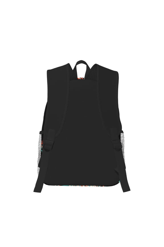 Glitch Screaming Skull Print Casual Backpack for School Work Travel Hiking with Laptop Compartment and Side Pockets Lightweight Design