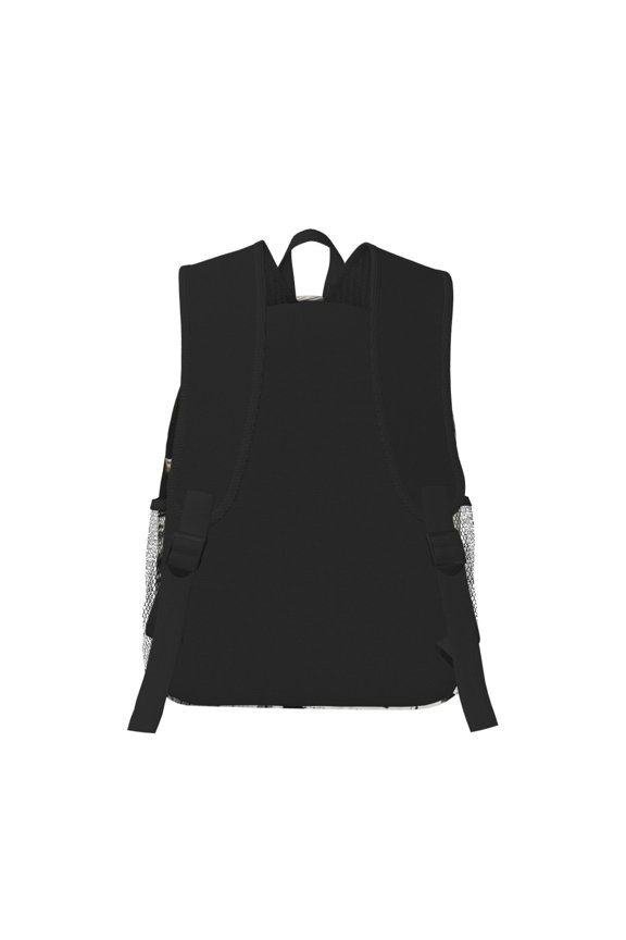 Ink Style Bald Eagle Print Casual Backpack for School Work Travel Hiking with Laptop Compartment and Side Pockets Lightweight Design