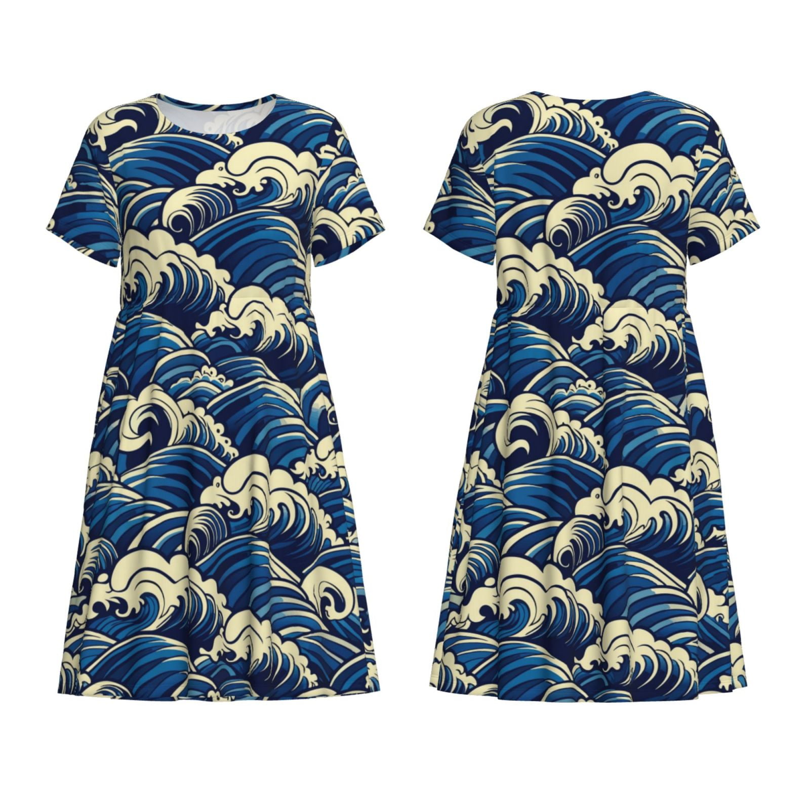 navy blue dress for baby girl Japanese Sweet Girls Bow A-Line Dress Princess Cute Ruffles School Casual  Dress main image 1