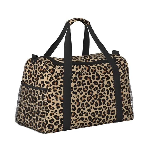 Horeoi Leopard Print-1 for Travel Duffle Bag with Adjustable Strap - Large Capacity Hand Carry for Gym Sports Outdoor