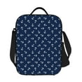 thumbnail image 1 of Horeoi Nautical Themed Simple Anchors Pattern Insulated Thermal Lunch Bag with Leakproof Compartments for Office School Picnic Reusable Oxford Tote, 1 of 7