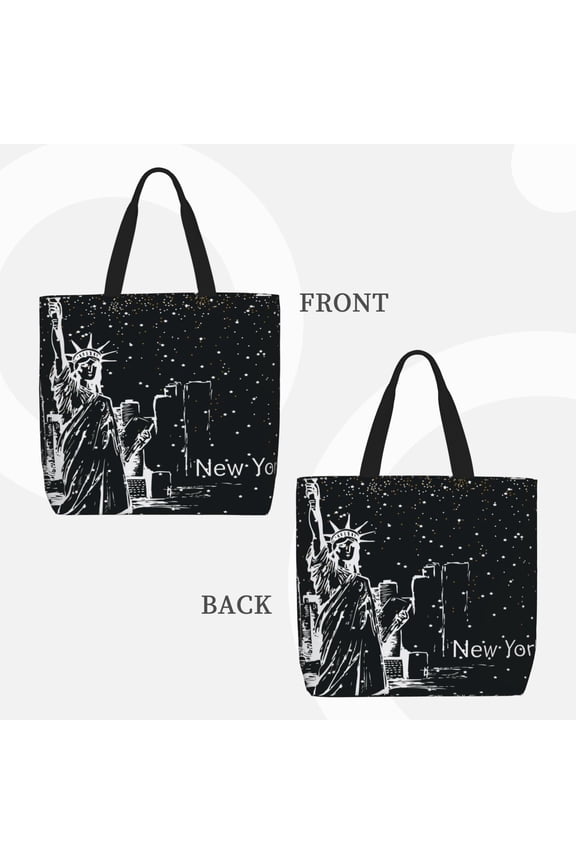 New York City1 for Reinforced Shoulder Tote Bag Scratch-Proof Design Spacious Organizer Crossbody Carry Daily Commute Must-Have
