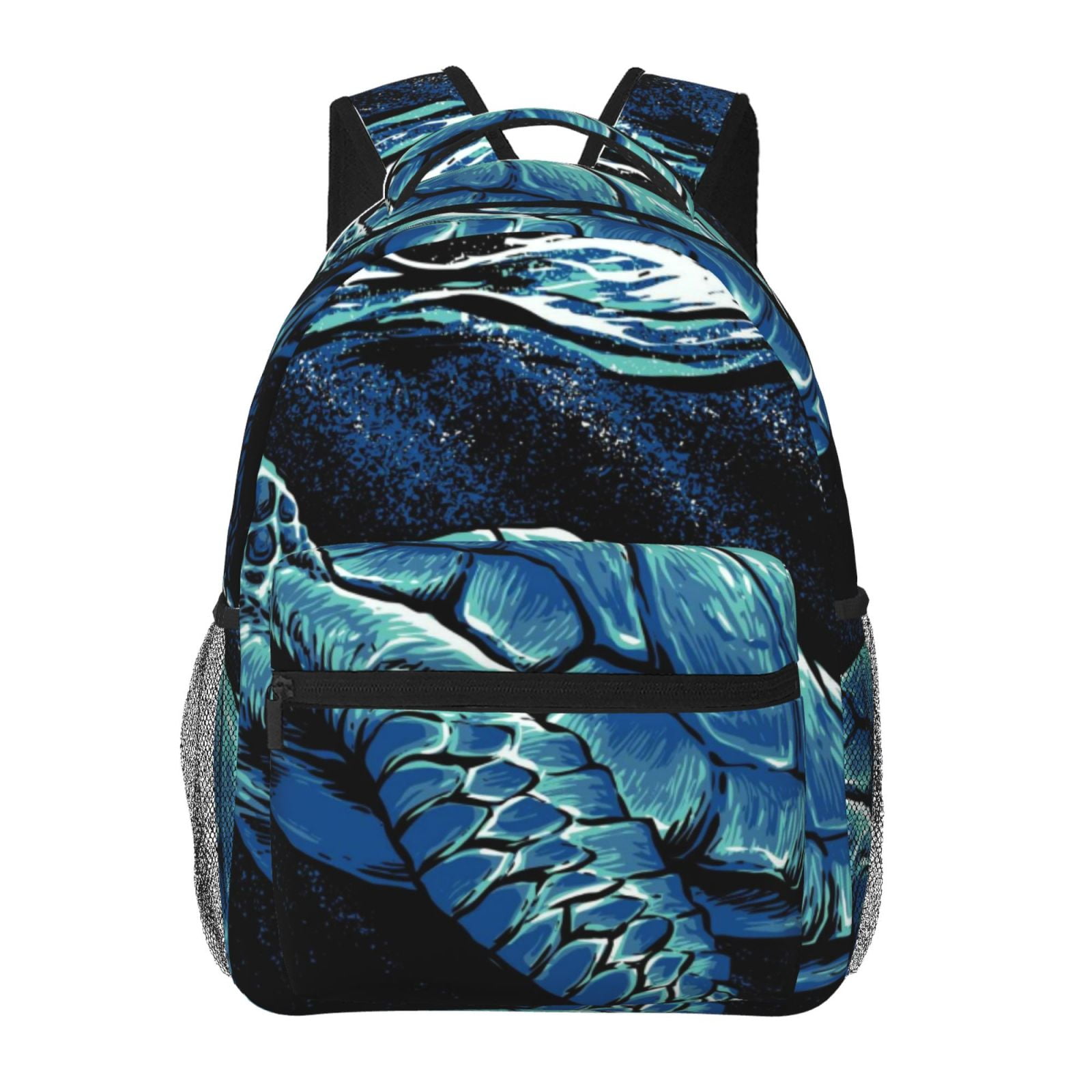 Horeoi Ocean Turtle Print Eco-Friendly Lightweight Student Backpack for ...