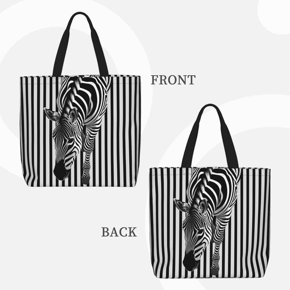 Horeoi Optical Zebra Illusion for ​Reinforced Shoulder Tote Bag Scratch-Proof Design Spacious Organizer Crossbody Carry Daily Commute Must-Have