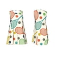 thumbnail image 1 of Horeoi Racket and Tennis Ball Print Women's Sleeveless Dress Cotton-like Flared Hem Deep Side Pockets Above-Knee, 1 of 6