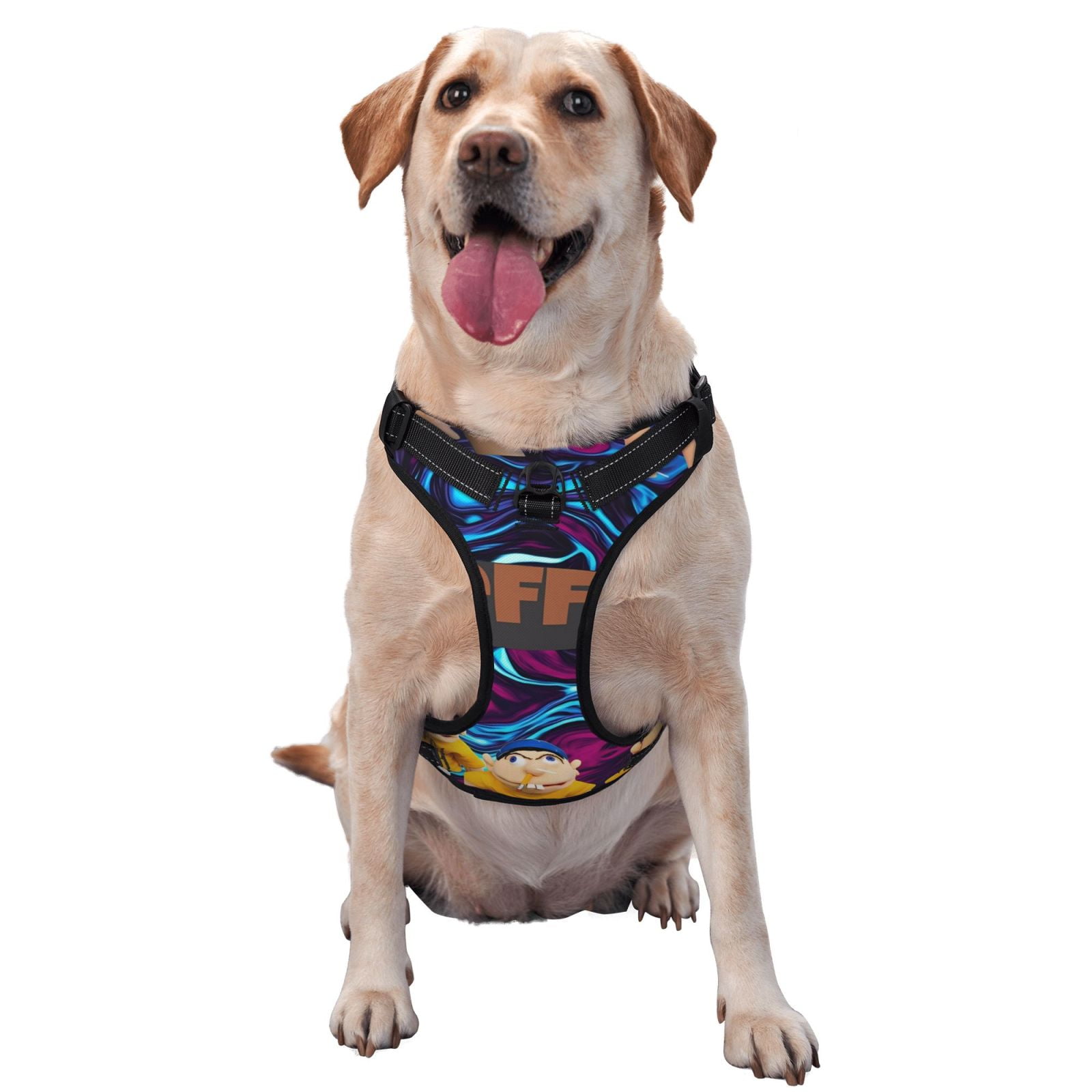 Horeoi Sml Jeffy Print Dog Harness and Leash Set, No Pull Soft Mesh Pet ...
