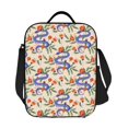 thumbnail image 1 of Horeoi Snake Pattern Insulated Thermal Lunch Bag with Leakproof Compartments for Office School Picnic Reusable Oxford Tote, 1 of 7