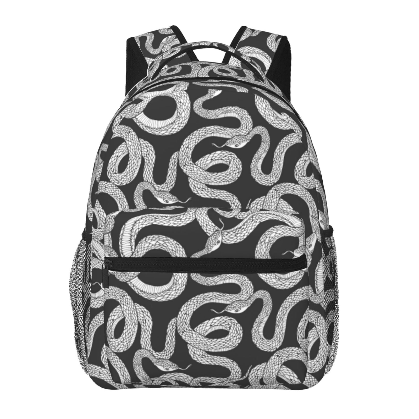 Horeoi Snake Print Eco-Friendly Lightweight Student Backpack for School ...