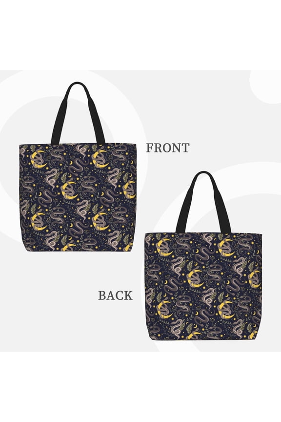 Snake Sleep for Reinforced Shoulder Tote Bag Scratch-Proof Design Spacious Organizer Crossbody Carry Daily Commute Must-Have