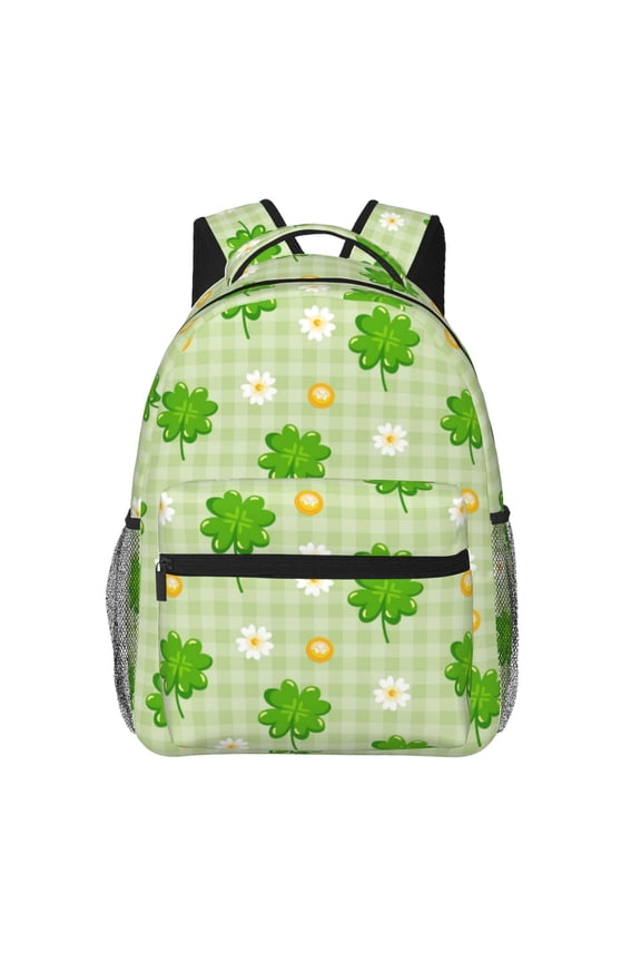 St Patrick's Day11 Print Eco-Friendly Lightweight Student Backpack for School Travel - Ergonomic Padded Laptop Compartment & Multi-Pocket Design