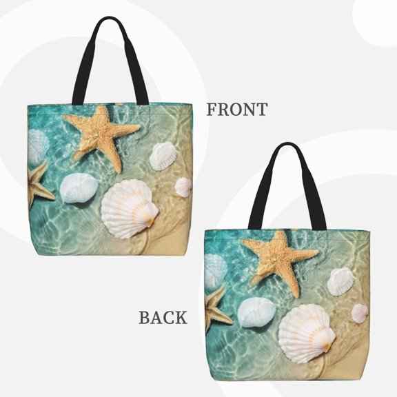 Horeoi Starfish And Seashell for ​Reinforced Shoulder Tote Bag Scratch-Proof Design Spacious Organizer Crossbody Carry Daily Commute Must-Have