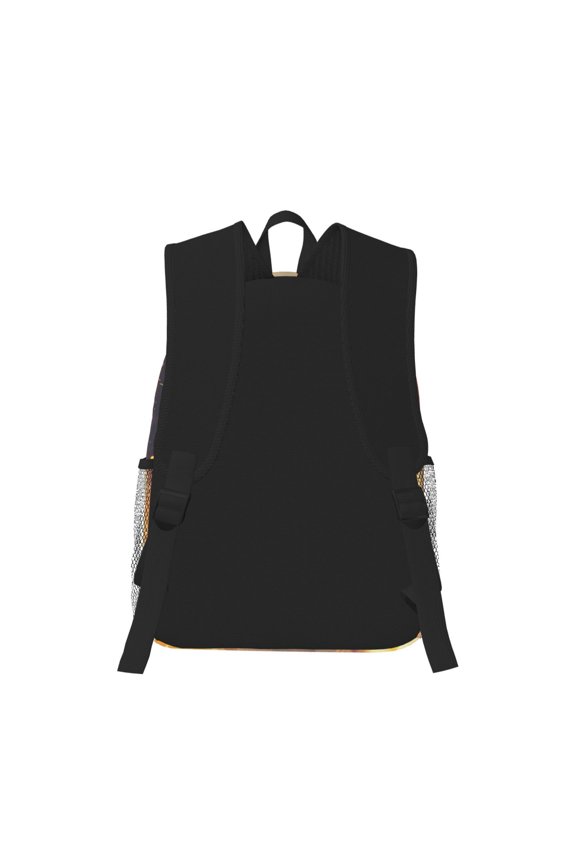 Starry Sky Constellation Cat Print Casual Backpack for School Work Travel Hiking with Laptop Compartment and Side Pockets Lightweight Design