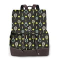 thumbnail image 1 of Horeoi Tennis Rackets for Womens Leather Backpack for School Travel Work or Casual Use with Zipper Pockets and Spacious Interior, 1 of 4