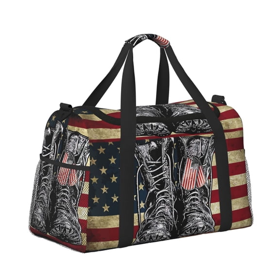 Horeoi Veterans Day1 for Travel Duffle Bag with Adjustable Strap - Large Capacity Hand Carry for Gym Sports Outdoor