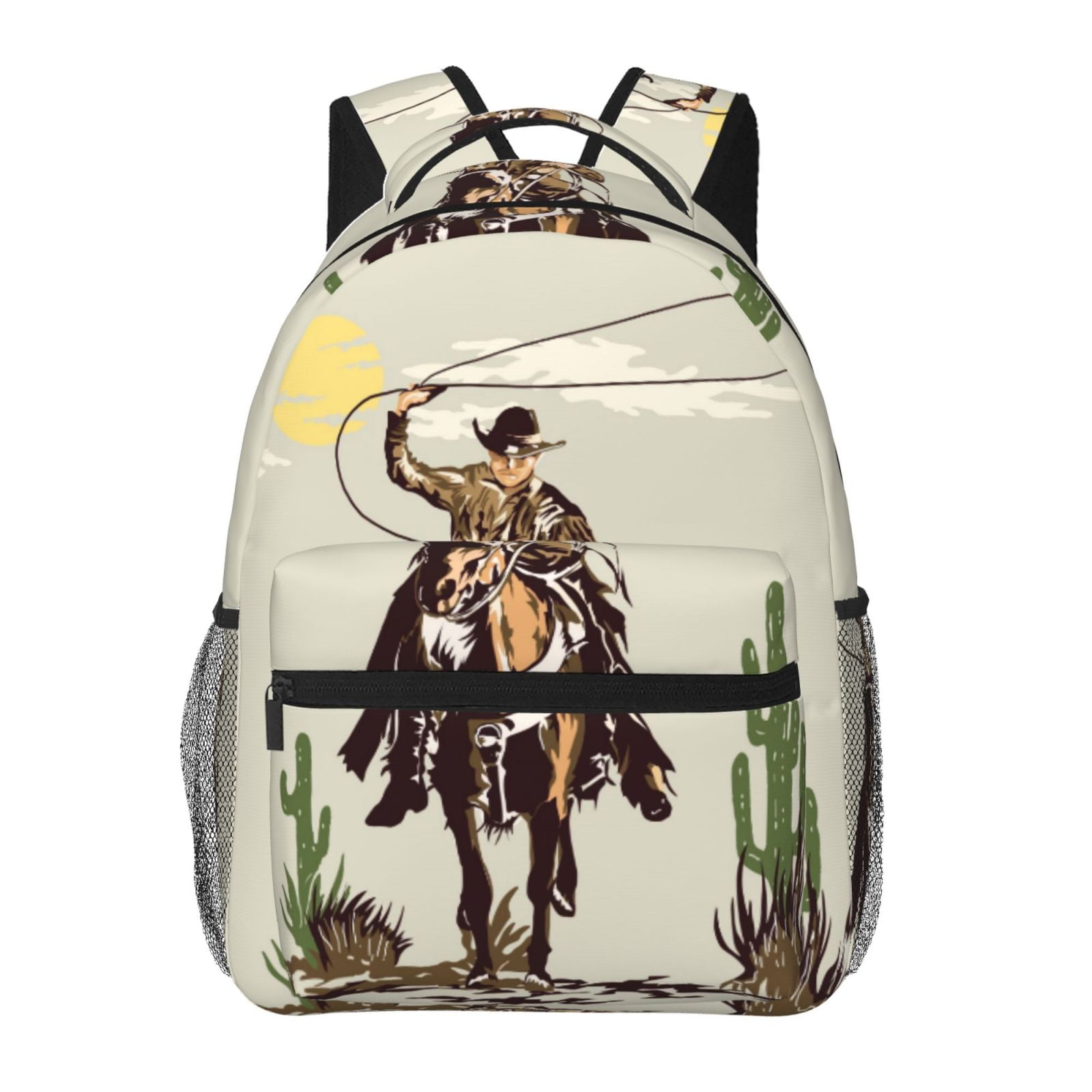Horeoi Vintage Cowboy Riding Horse Print Eco-Friendly Lightweight ...