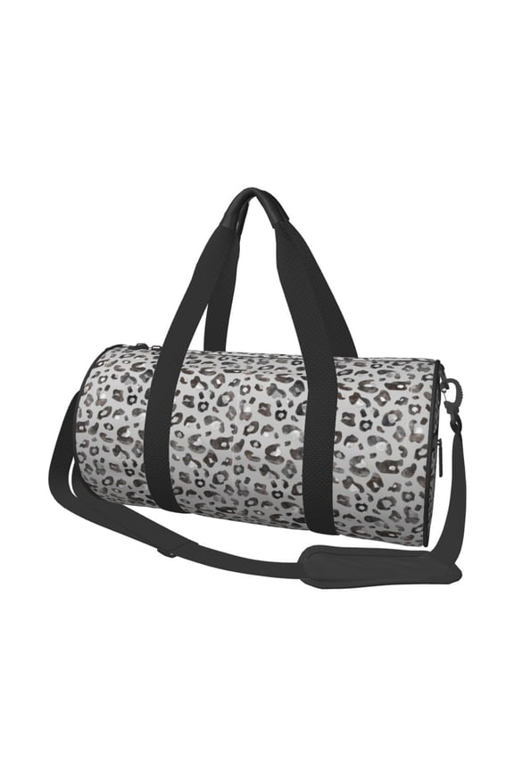 Wild Animal Leopard Print Print Foldable Travel Duffle Bag with Removable Strap - Water-Resistant Gym Vacation Luggage Multi-Pocket Design