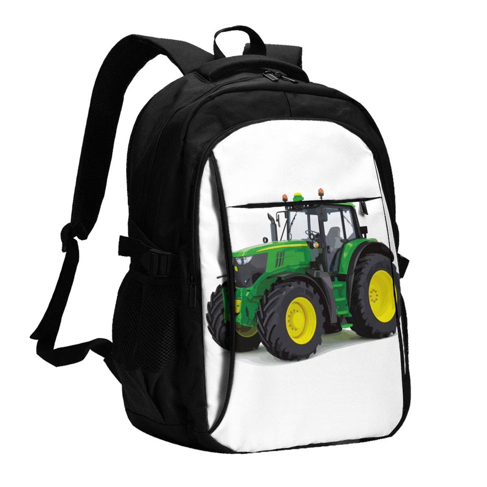 Tractor Ted Backpack Horeoi big farm tractor Print USB Backpack for Travel School Work with ...