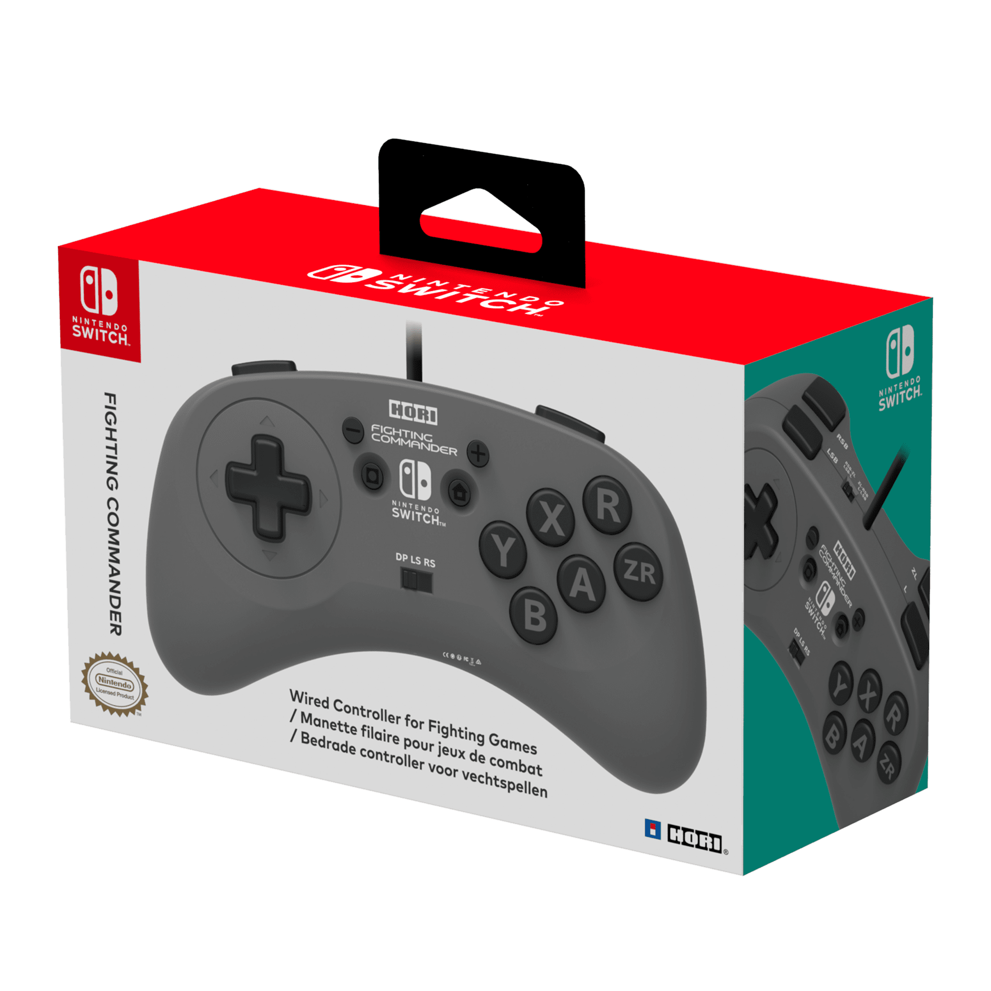 Hori Fighting Stick Mini in Gray - Nintendo Switch