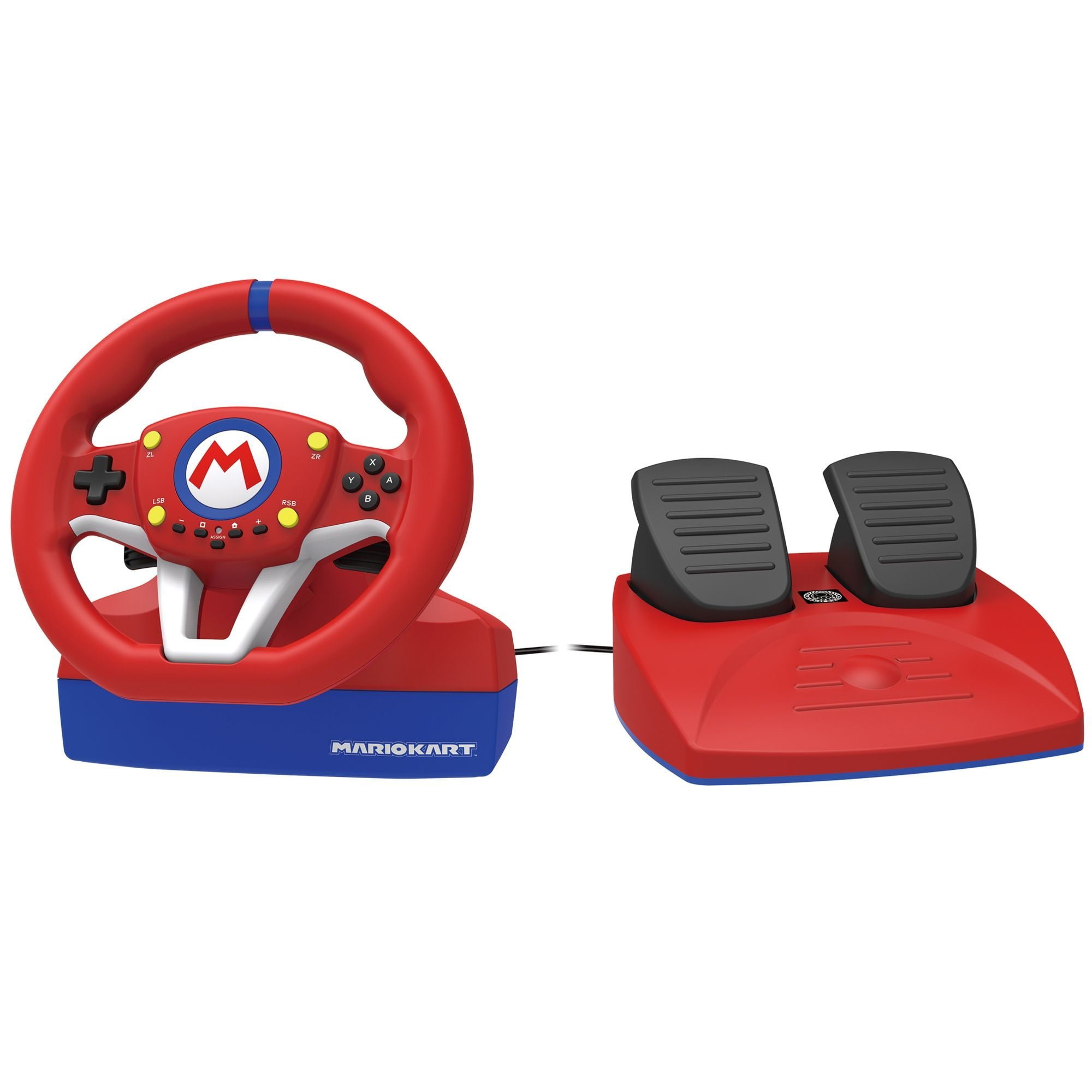 Volant + pédalier Switch HORI Mario kart - Super U, Hyper U, U Express 