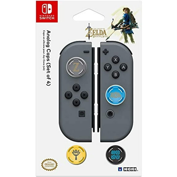 Hori Nintendo Switch Analog Caps (Legend Of Zelda Edition) Set Of Four Officially Licensed By Nintendo - Nintendo Switch