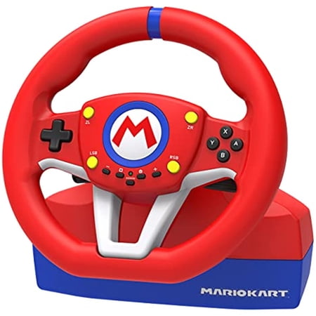 Hori Nintendo Switch Mario Kart Racing Wheel Pro Mini By - Officially Licensed By Nintendo - Nintendo Switch