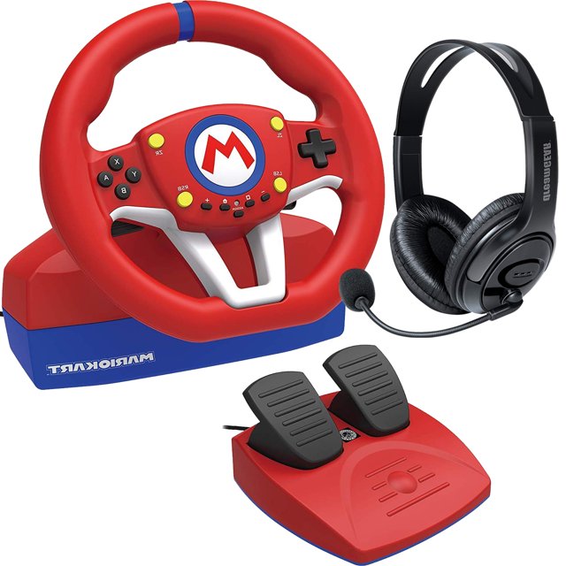 Hori Nintendo Switch Mario Kart Racing Wheel Pro Mini w/ DreamGear