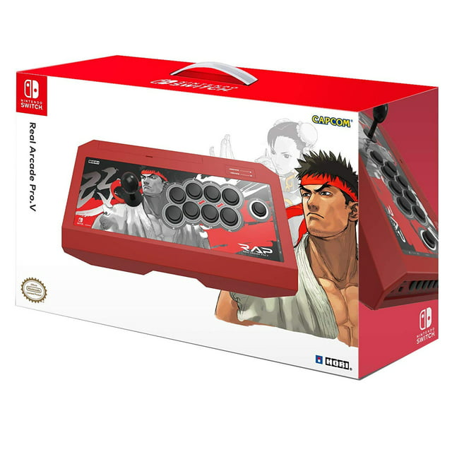 Hori - Street Fighter II - RYU Edition, Real Arcade Pro.V, Nintendo Switch and PC, USB Video Game Fight Sticks