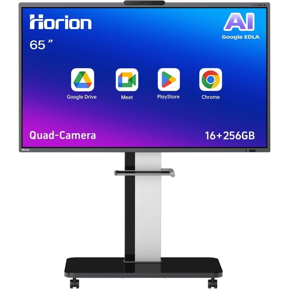 Horion 65" 4K Interactive Smart Whiteboard | 65M6AProV2 | Android 14, AI Camera & Mics