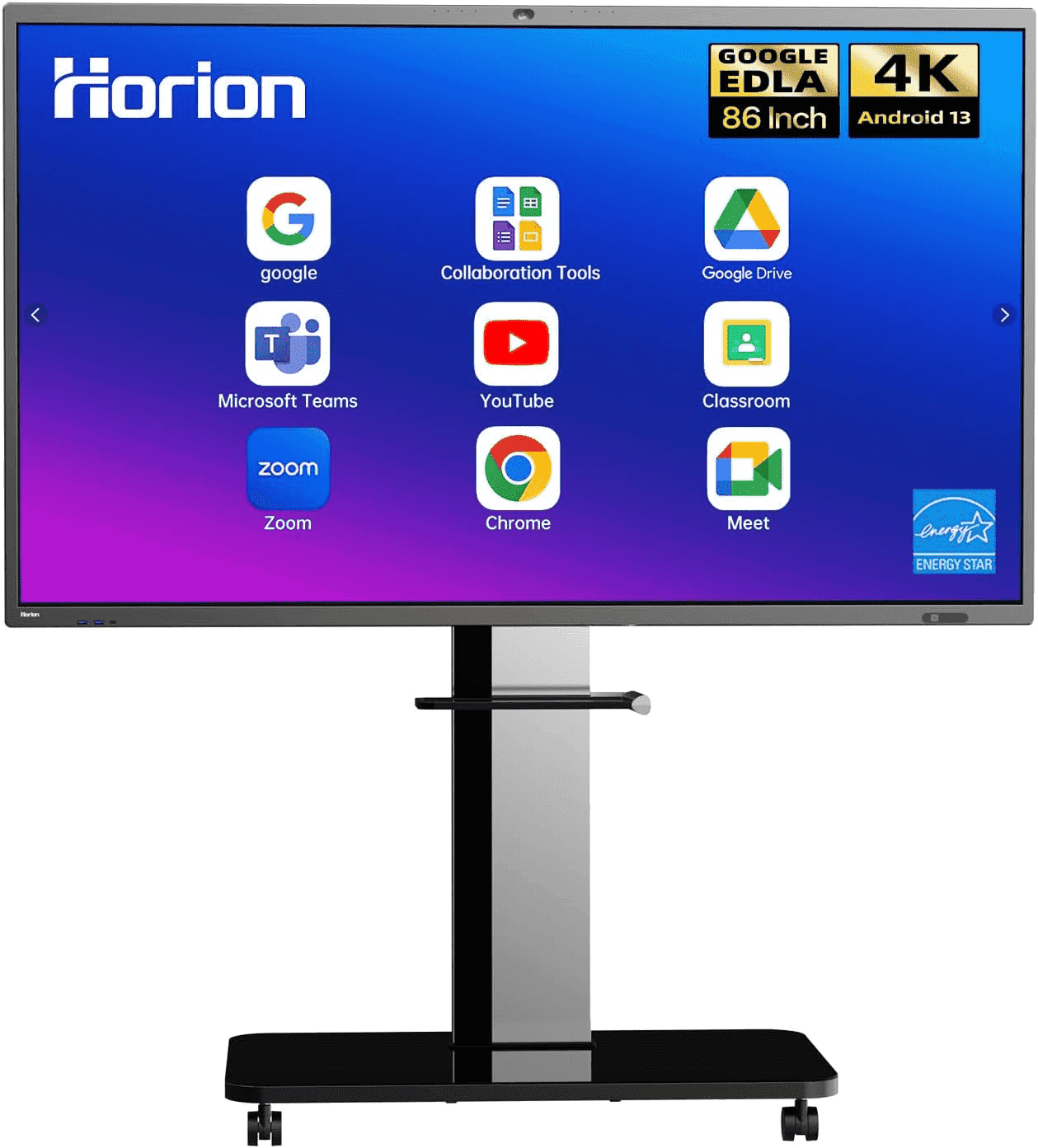 Horion 86 inch 4K Smart Board Interactive Whiteboard, Android 13 8GB ...
