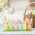thumbnail image 1 of Horivan 1 Counts Easter Egg Decorations with Bunny Ears Flowers Letters Plastic Festive Tabletop Mantel Decor for Spring Holiday Party Home Decorations Easter Egg Fillers for Basket Stuffers, 1 of 6