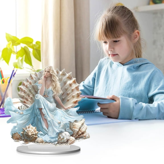 Horivan 1 Packs Acrylic Display Stand Waterproof Scratch Resistant Modern Home Decor Living Room Office Desk Organizer Multipurpose Desktop Shelf for Adults