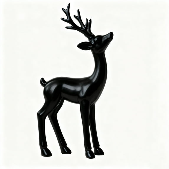 Horivan 1 Packs Antique Metal Deer Statue Outdoor Decor Rust Resistant Garden Sculpture Front Porch Decor Large Stag Statue for Yard Patio Entryway European Style Home Accent