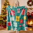 thumbnail image 1 of Horivan 1 Packs Christmas Flannel Throw Blanket Soft Festive Holiday Print for Bed Sofa Decor Cozy Warm Plush Winter Gift for Family Friends, 1 of 7