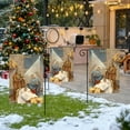 thumbnail image 1 of Horivan 1 Packs Christmas Garden Flag Reversible Polyester Outdoor Decor for Holiday Yard Patio Thanksgiving Party Festival Decoration, 1 of 6